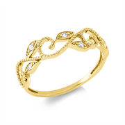 Ring    aus 750/-18 Karat Gelbgold mit 6 Diamanten 0