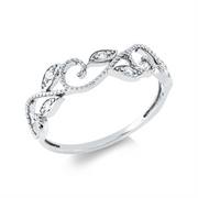 Ring    aus 750/-18 Karat Weißgold mit 6 Diamanten 0