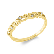 Ring    aus 750/-18 Karat Gelbgold mit 5 Diamanten 0