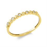 Ring    aus 750/-18 Karat Gelbgold mit 5 Diamanten 0