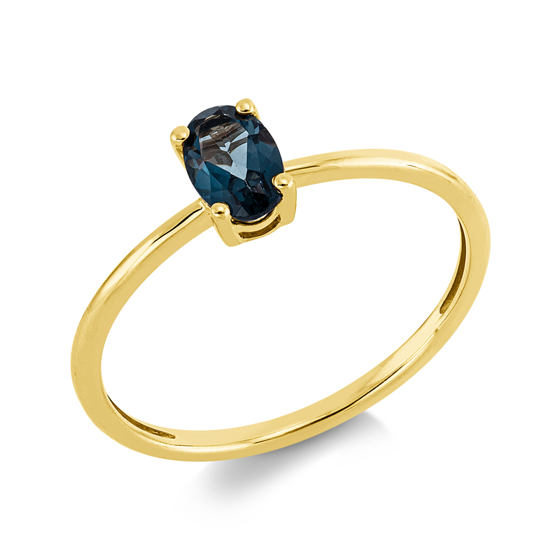Ring mit Topas  aus 750/-18 Karat Gelbgold  