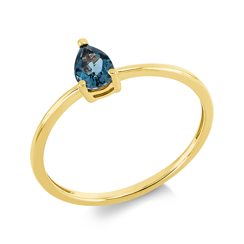 Ring mit Topas  aus 750/-18 Karat Gelbgold  