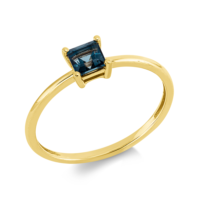 Ring mit Topas  aus 750/-18 Karat Gelbgold  