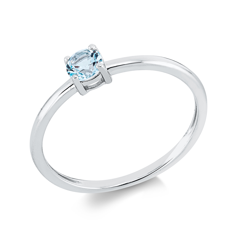 Ring mit Topas  aus 750/-18 Karat Weißgold  