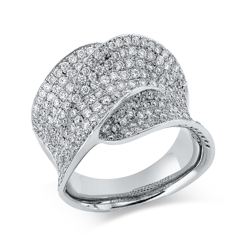 Ring    aus 750/-18 Karat Weißgold mit 279 Diamanten 2