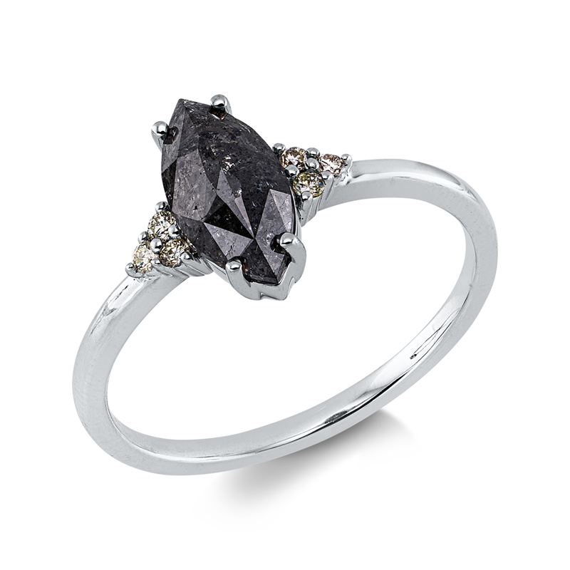 Ring    aus 750/-18 Karat Weißgold mit 7 Diamanten 1