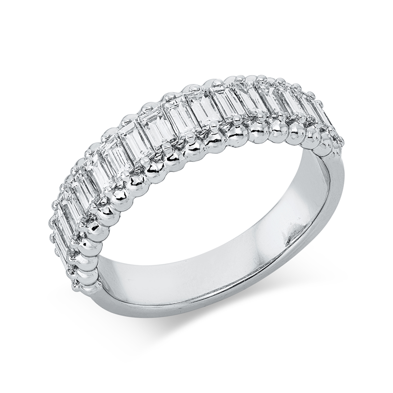 Ring    aus 750/-18 Karat Weißgold mit 19 Diamanten 1