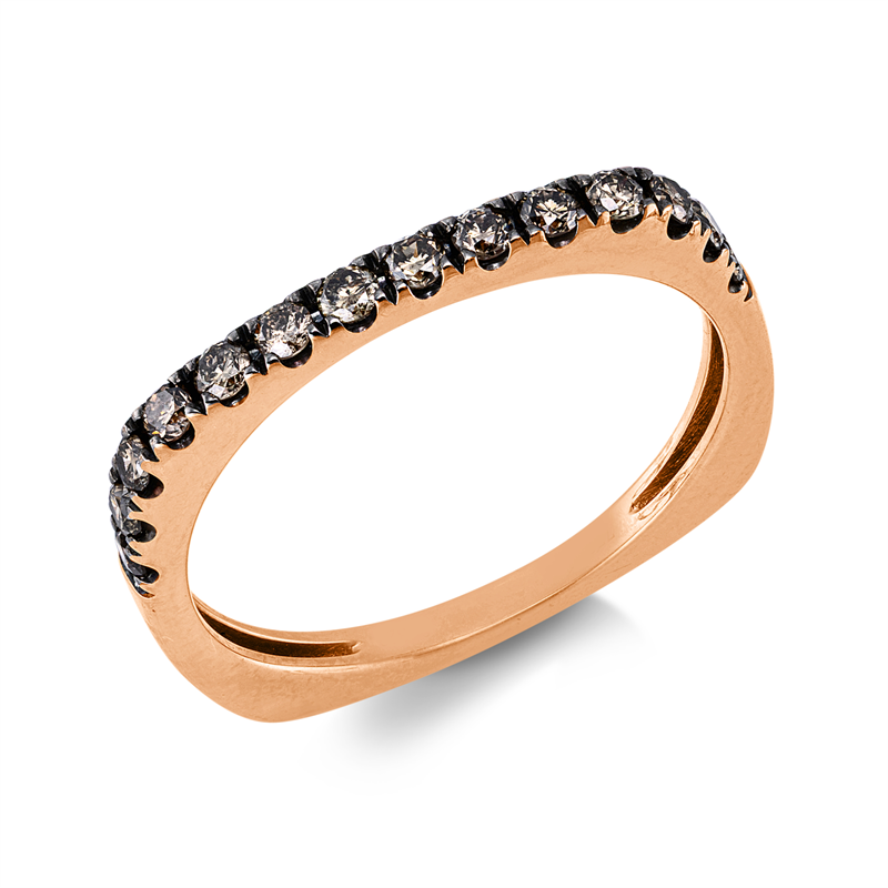 Ring    aus 750/-18 Karat Rotgold mit 14 Diamanten 0