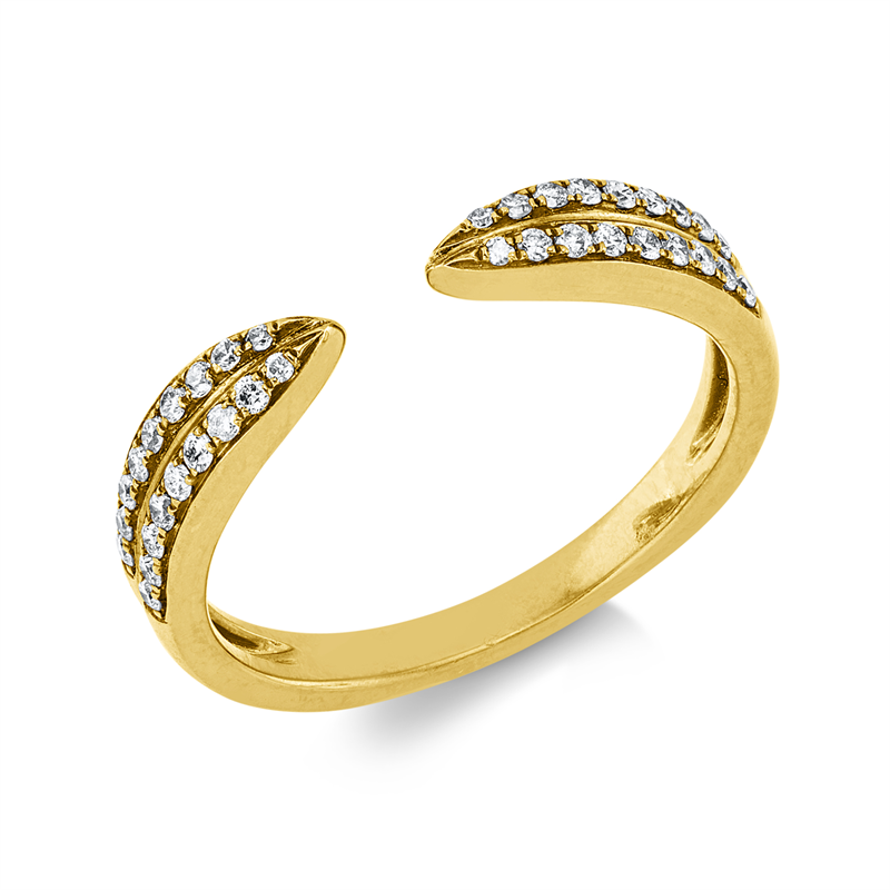 Ring    aus 750/-18 Karat Gelbgold mit 36 Diamanten 0