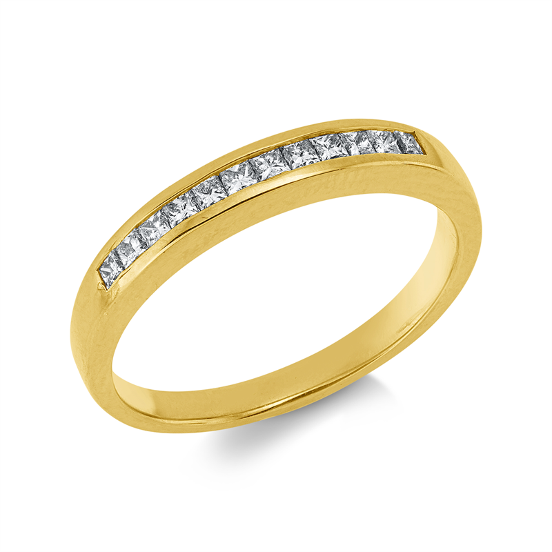 Ring    aus 750/-18 Karat Gelbgold mit 12 Diamanten 0