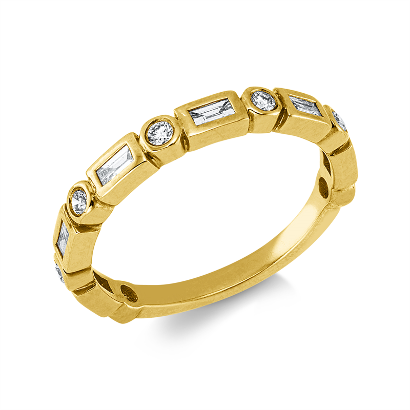 Ring    aus 750/-18 Karat Gelbgold mit 13 Diamanten 0