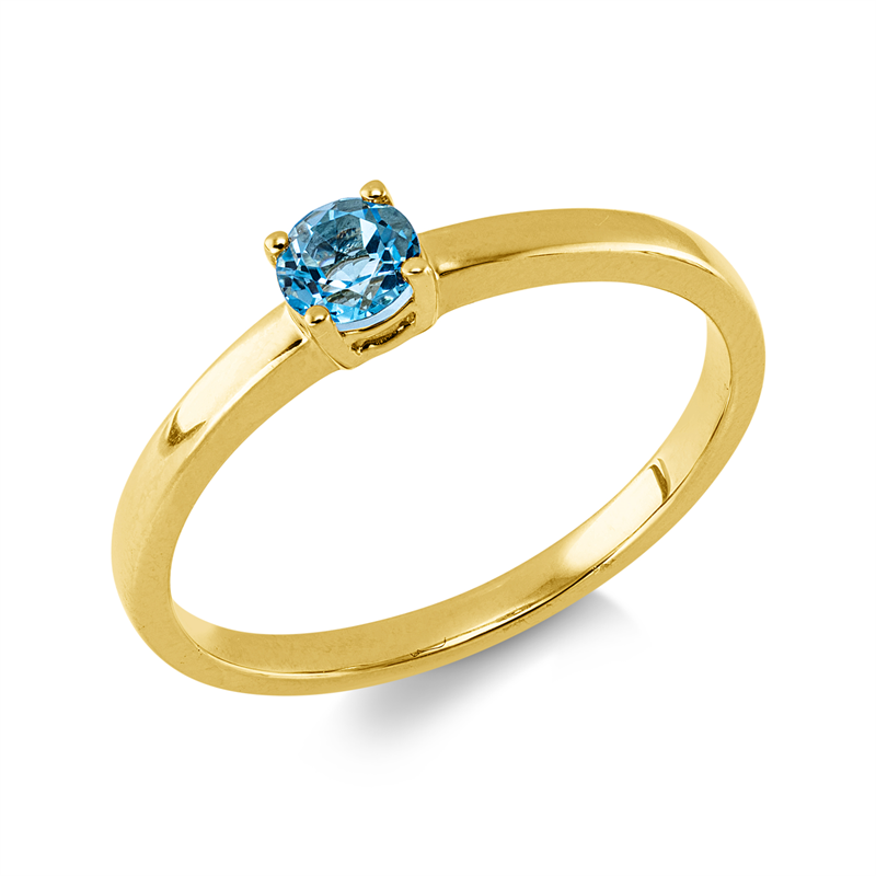 Ring mit Topas  aus 585/-14 Karat Gelbgold  