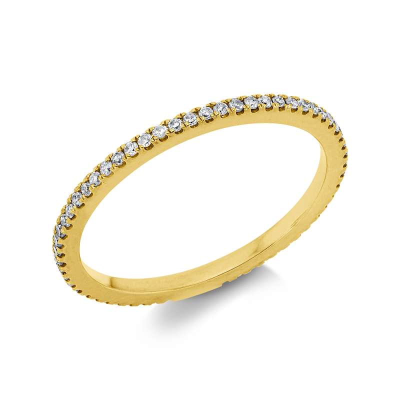 Ring    aus 750/-18 Karat Gelbgold mit 60 Diamanten 0