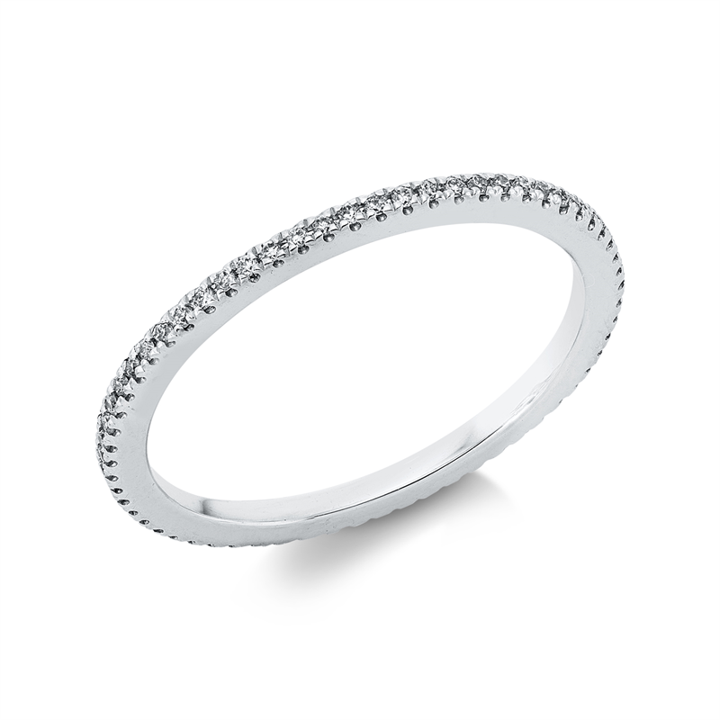 Ring    aus 750/-18 Karat Weißgold mit 63 Diamanten 0