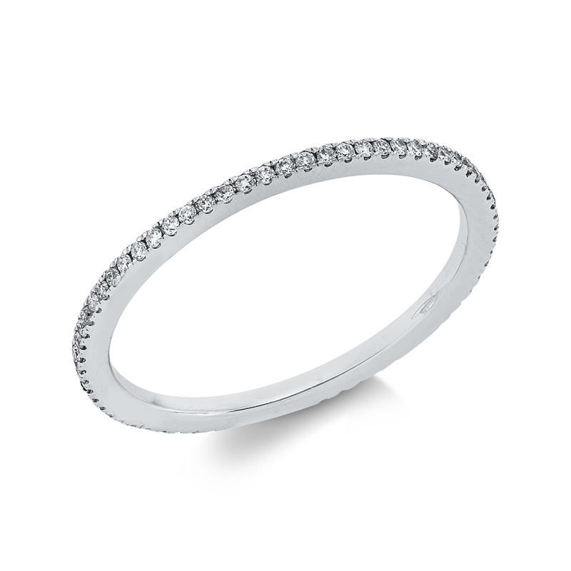 Ring    aus 750/-18 Karat Weißgold mit 67 Diamanten 0