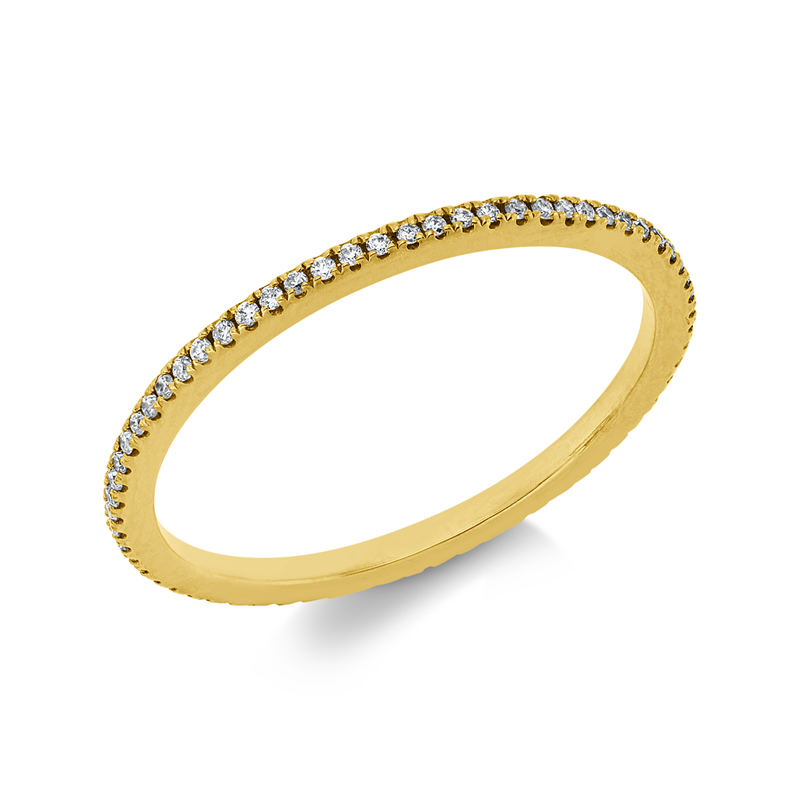 Ring    aus 750/-18 Karat Gelbgold mit 66 Diamanten 0