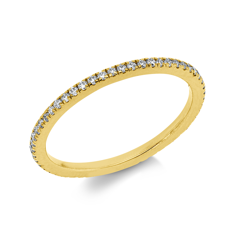 Ring    aus 750/-18 Karat Gelbgold mit 55 Diamanten 0