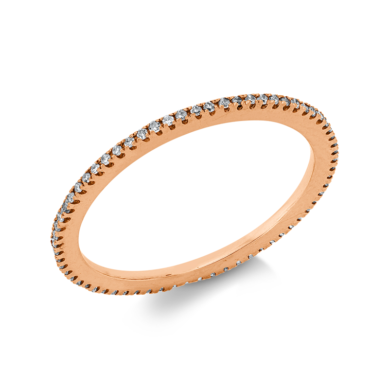 Ring    aus 750/-18 Karat Rotgold mit 66 Diamanten 0