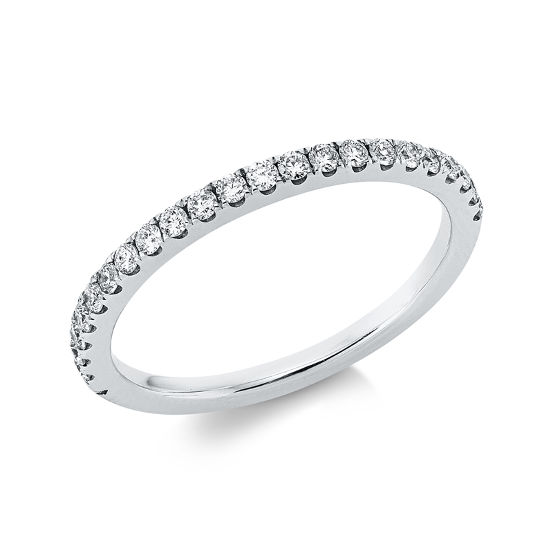 Ring    aus 750/-18 Karat Weißgold mit 22 Diamanten 0