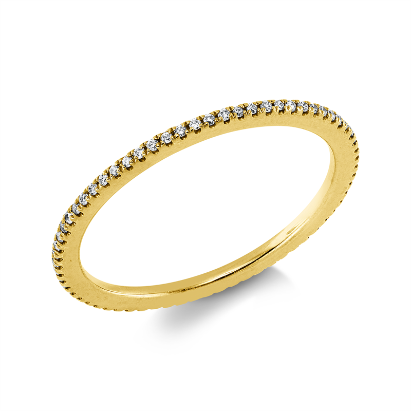 Ring    aus 750/-18 Karat Gelbgold mit 67 Diamanten 0
