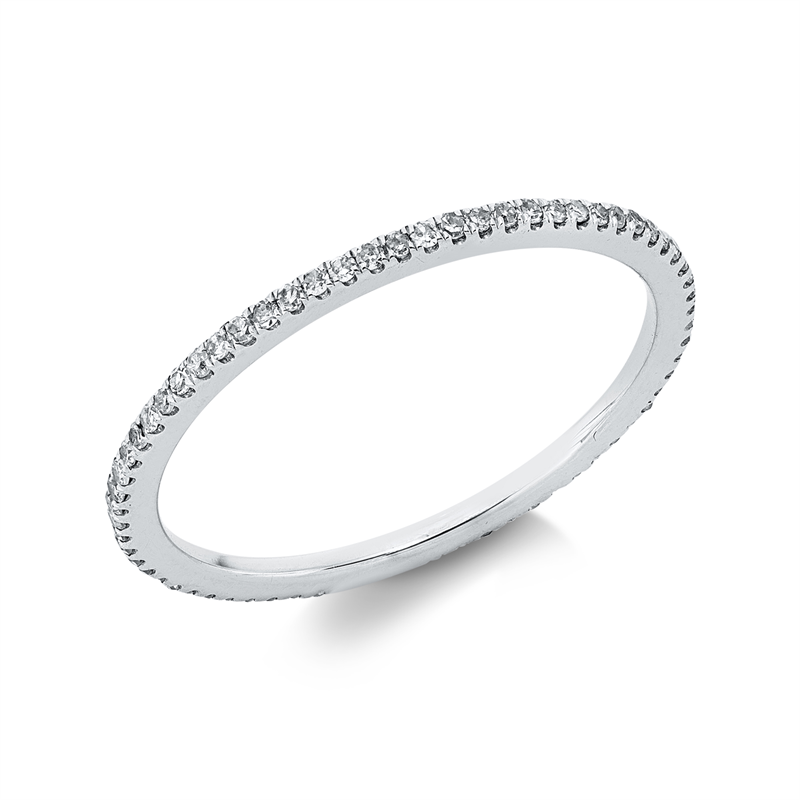 Ring    aus 750/-18 Karat Weißgold mit 68 Diamanten 0