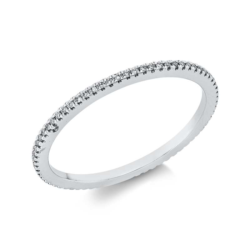 Ring    aus 750/-18 Karat Weißgold mit 70 Diamanten 0