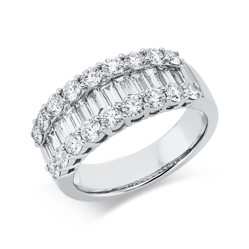 Ring    aus 750/-18 Karat Weißgold mit 30 Diamanten 2