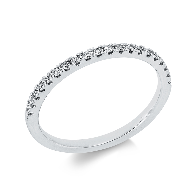 Ring    aus 750/-18 Karat Weißgold mit 20 Diamanten 0