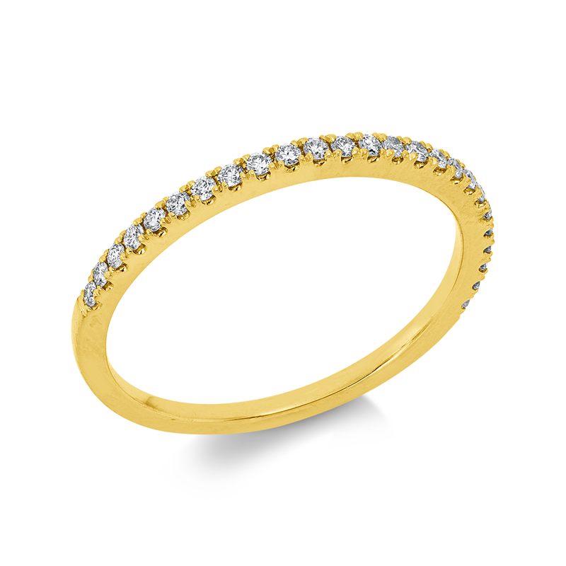 Ring    aus 750/-18 Karat Gelbgold mit 25 Diamanten 0