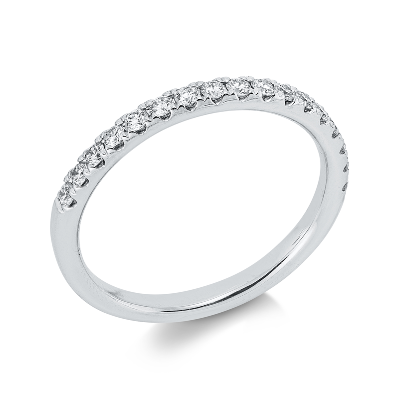 Ring    aus 750/-18 Karat Weißgold mit 17 Diamanten 0
