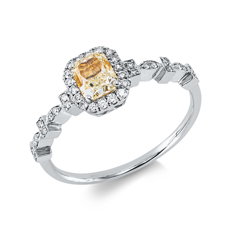 Ring    aus 750/-18 Karat Weißgold mit 39 Diamanten 0