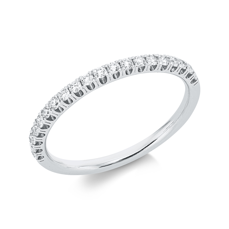 Ring    aus 750/-18 Karat Weißgold mit 20 Diamanten 0