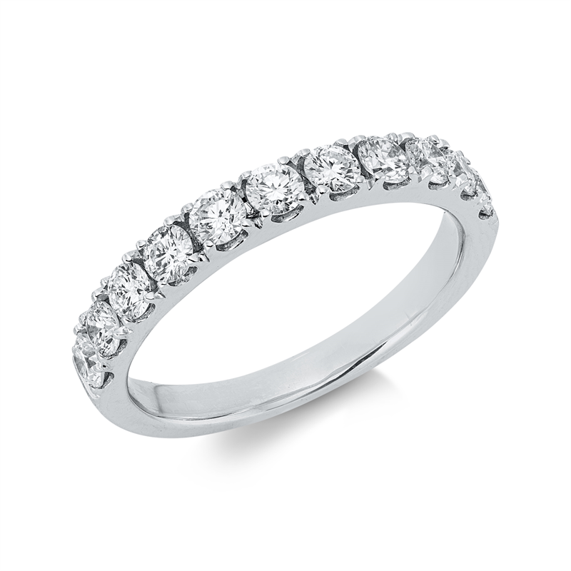 Ring    aus 750/-18 Karat Weißgold mit 11 Diamanten 0