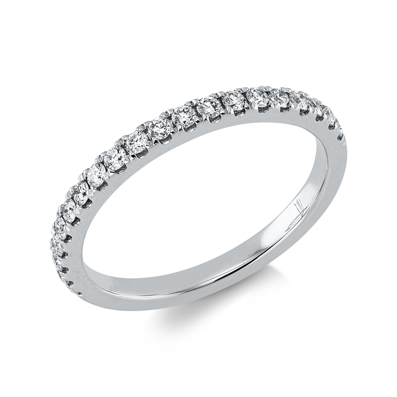Ring    aus 750/-18 Karat Weißgold mit 20 Diamanten 0