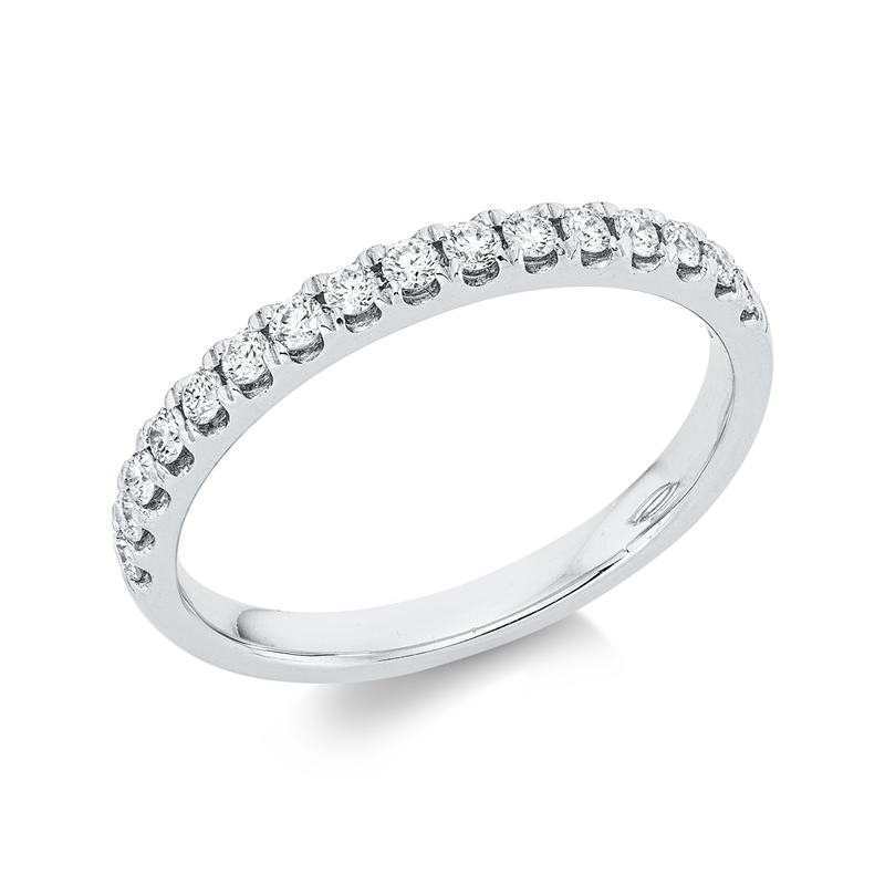 Ring    aus 750/-18 Karat Weißgold mit 16 Diamanten 0