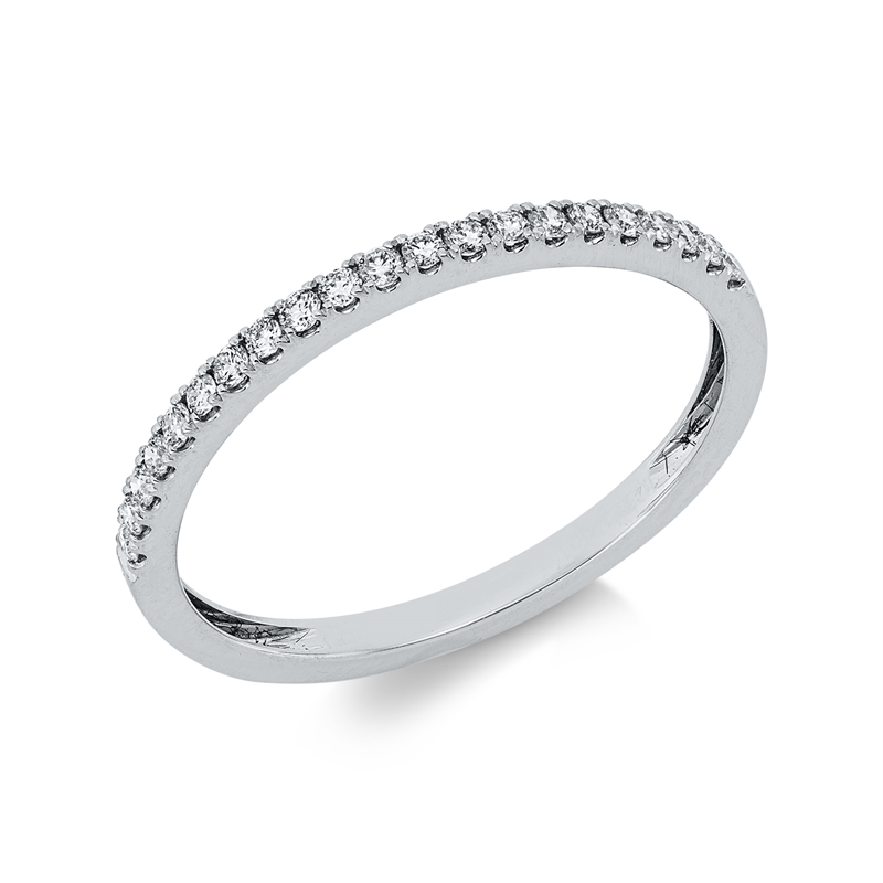 Ring    aus 750/-18 Karat Weißgold mit 21 Diamanten 0