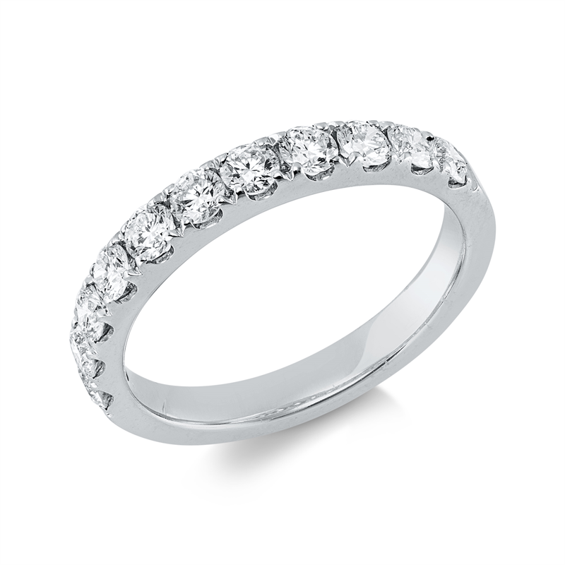 Ring    aus 750/-18 Karat Weißgold mit 11 Diamanten 0