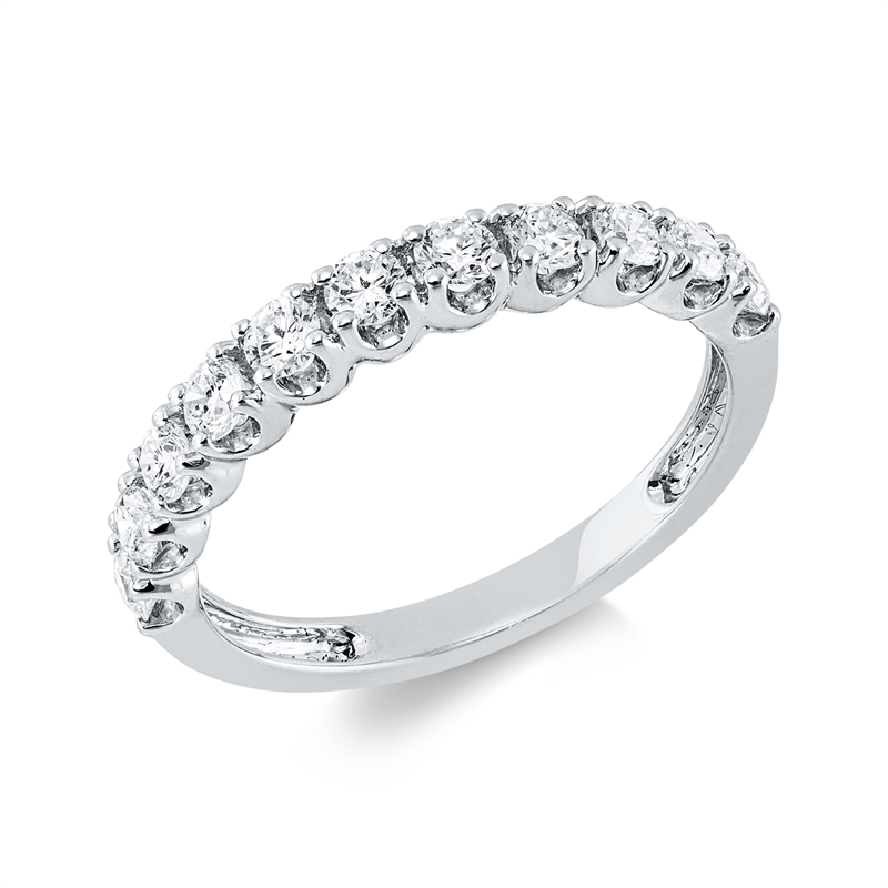 Ring    aus 750/-18 Karat Weißgold mit 11 Diamanten 0