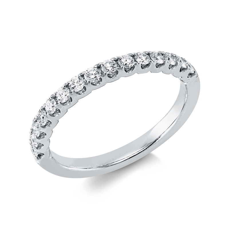Ring    aus 750/-18 Karat Weißgold mit 15 Diamanten 0