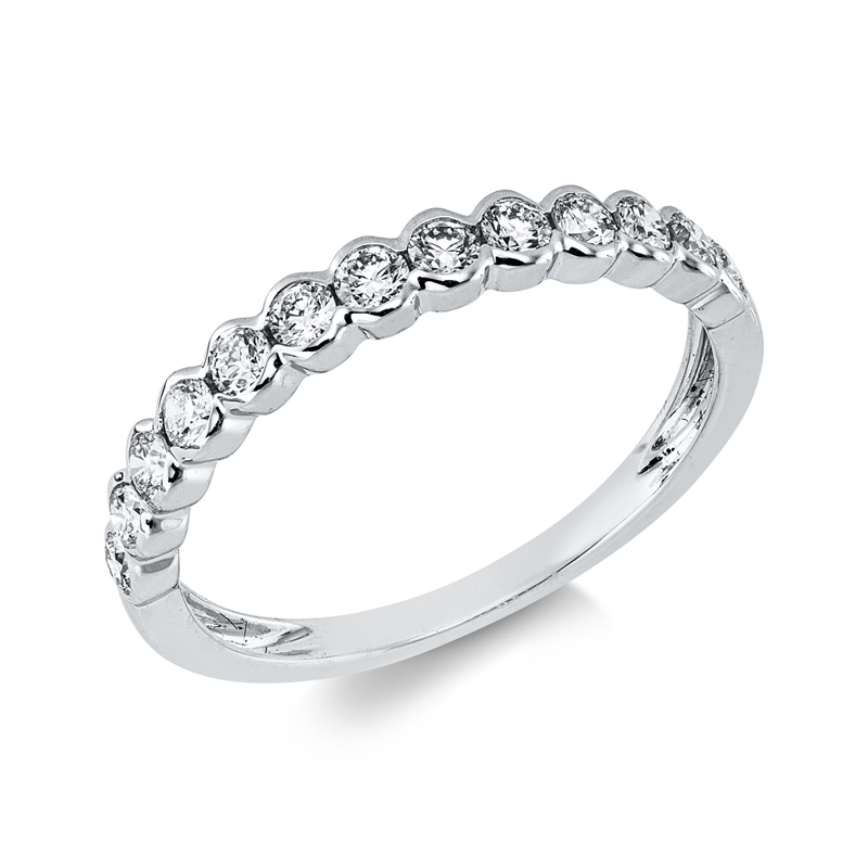 Ring    aus 750/-18 Karat Weißgold mit 13 Diamanten 0