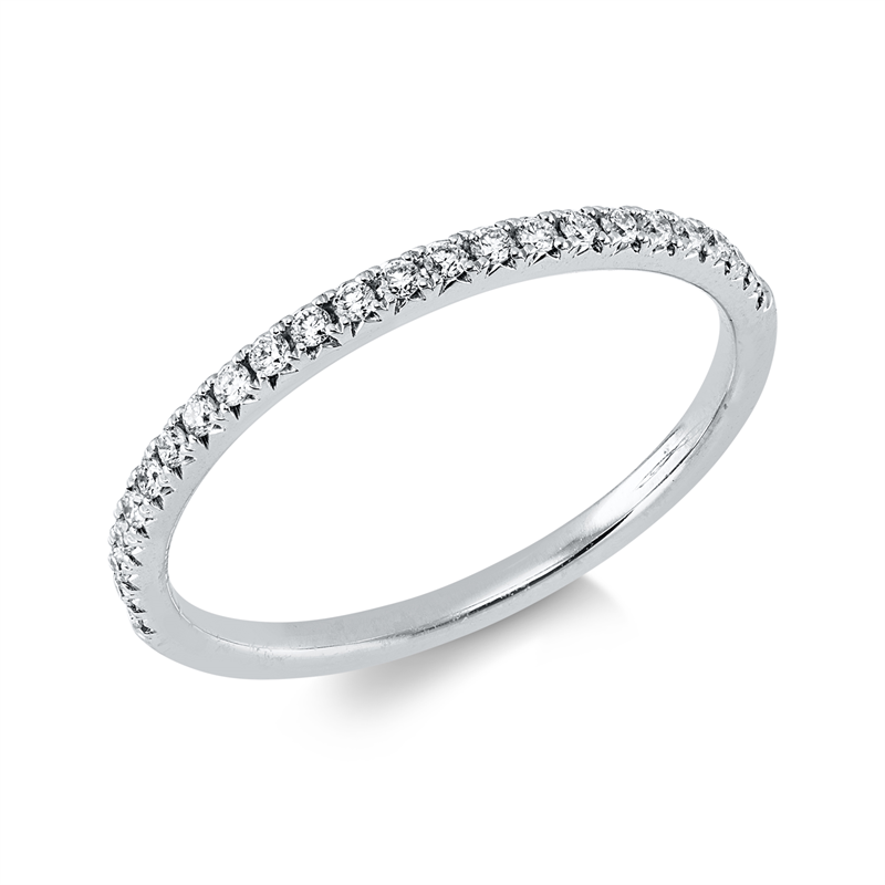 Ring    aus 750/-18 Karat Weißgold mit 23 Diamanten 0