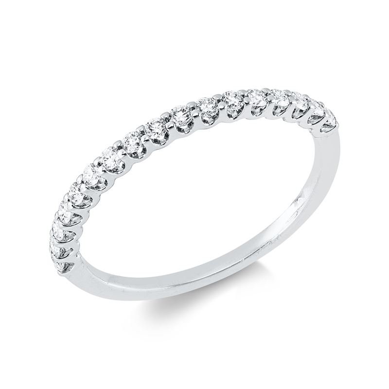 Ring    aus 750/-18 Karat Weißgold mit 17 Diamanten 0