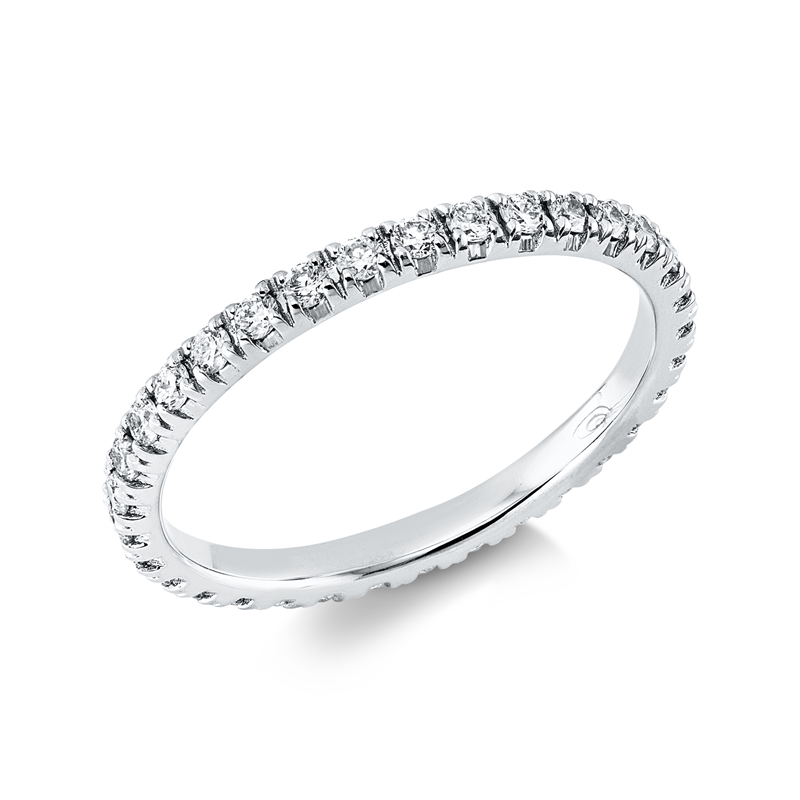 Ring    aus 750/-18 Karat Weißgold mit 33 Diamanten 0