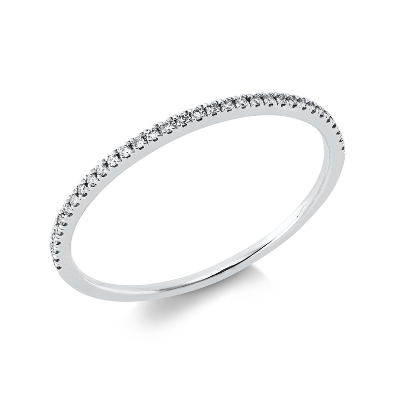Ring    aus 750/-18 Karat Weißgold mit 33 Diamanten 0