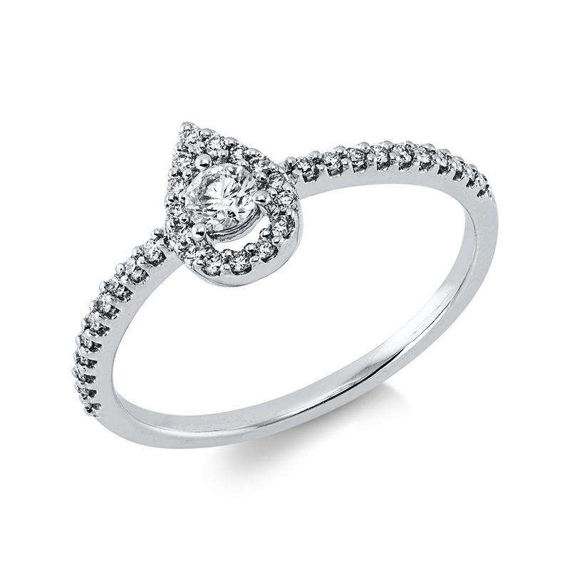 Ring    aus 750/-18 Karat Weißgold mit 36 Diamanten 0