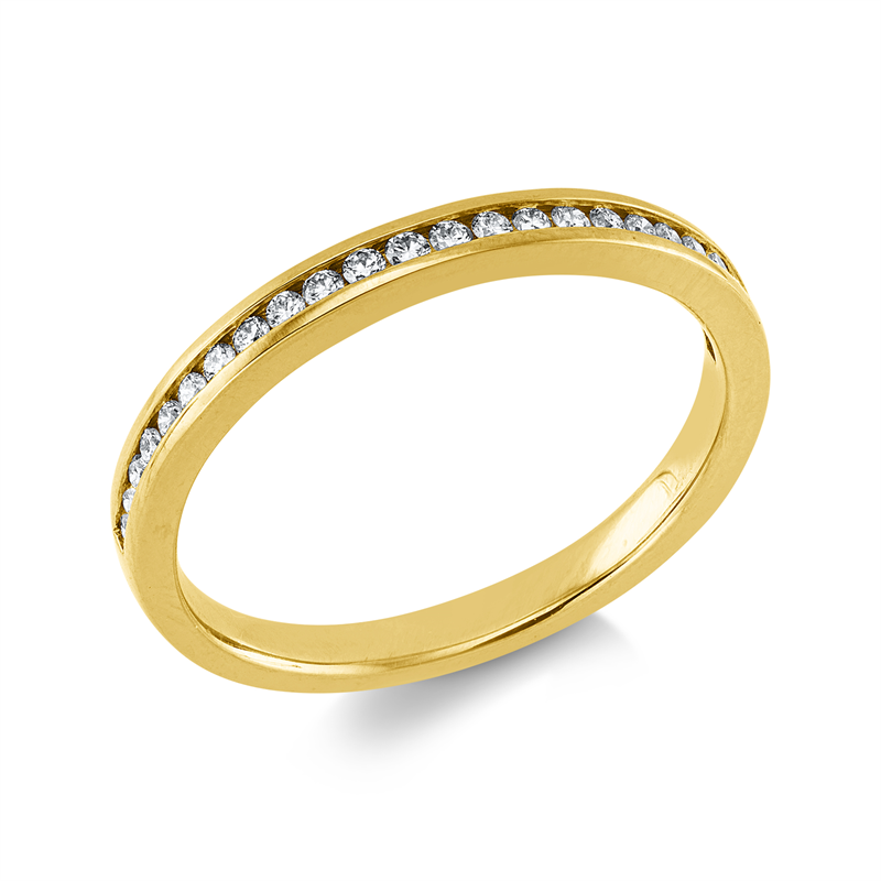 Ring    aus 750/-18 Karat Gelbgold mit 23 Diamanten 0