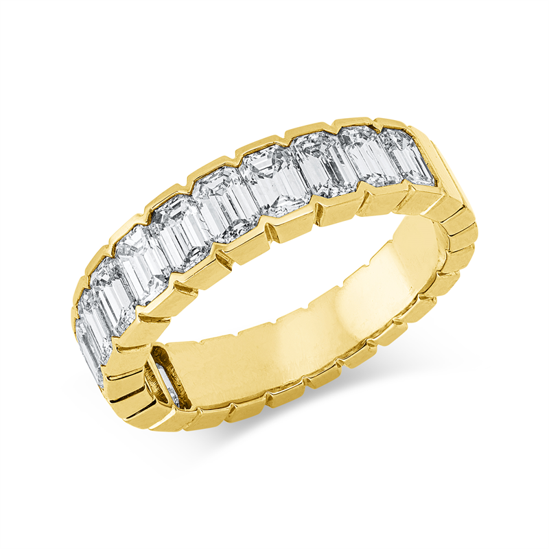 Ring    aus 750/-18 Karat Gelbgold mit 13 Diamanten 2