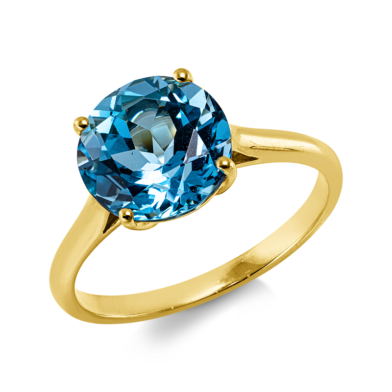 Ring mit Topas  aus 750/-18 Karat Gelbgold  