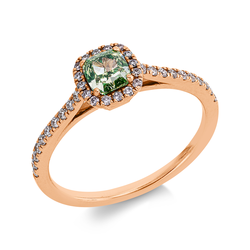 Ring    aus 750/-18 Karat Rotgold mit 37 Diamanten 0