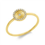 Ring    aus 750/-18 Karat Gelbgold mit 21 Diamanten 0